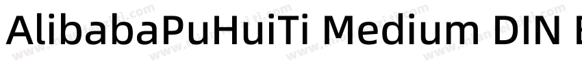 AlibabaPuHuiTi Medium DIN Bold字体转换